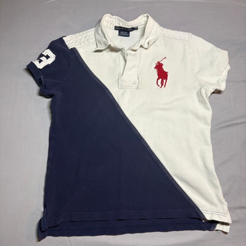 Womens polo ralph lauren color blocked polo shirt